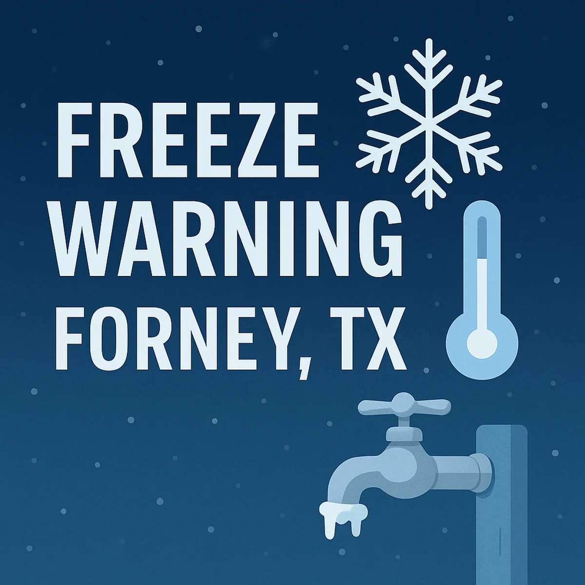 Freeze Warning Issued for Kaufman County