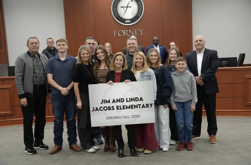 Forney ISD Honors Jim and Linda Jacobs with New Elementary School Naming
