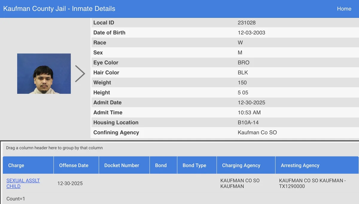 Kaufman Sheriffs makes arrest for Sexual Assault