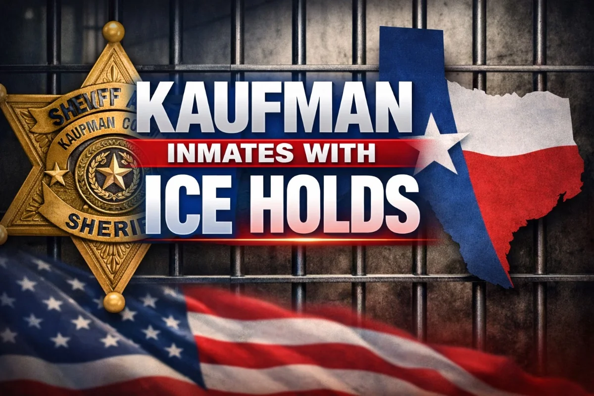 Kaufman County Sheriff’s Office Detaining 40 Inmates Under Active ICE Holds
