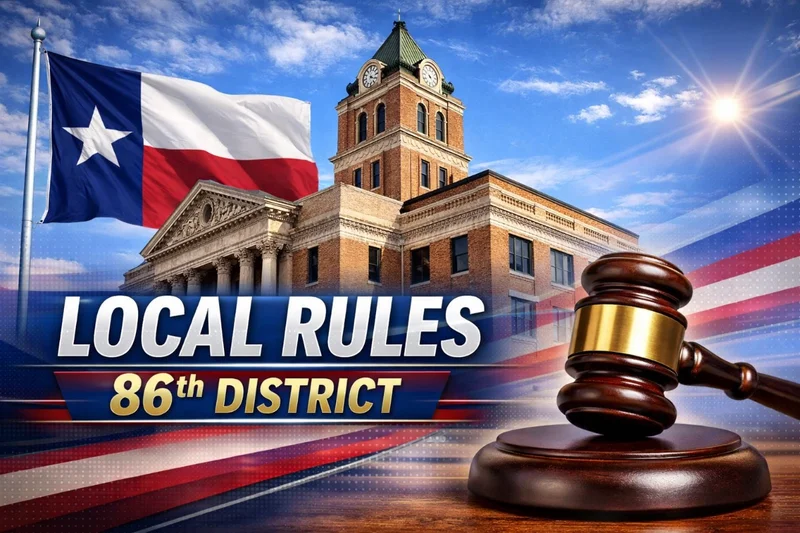 What to Know About the Local Rules of the 86th District Court in Kaufman County