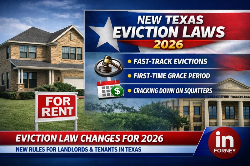 New 2026 Eviction Law Changes Rules for Texas Landlords and Tenants