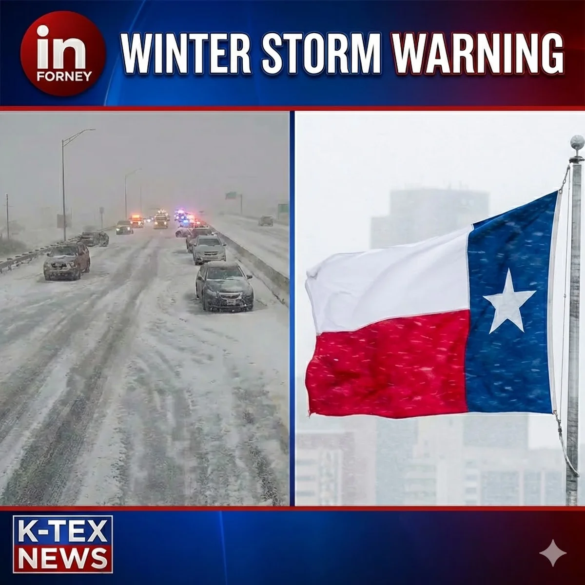 Winter Storm Warning Issued for Forney: Ice, Snow, and Hazardous Travel Expected