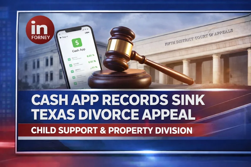 Appellate Court Upholds Rockwall Divorce Ruling: Cash App Evidence and Family Violence
