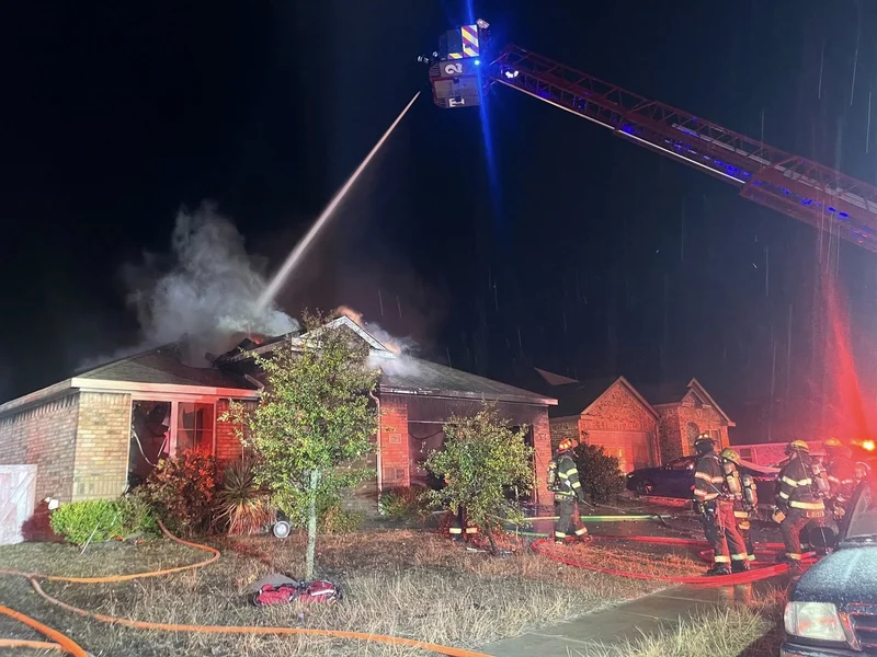 Forney Fire Department Responds to Early Morning Garage Fire