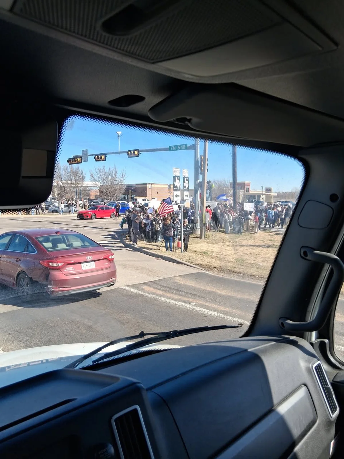 Forney and North Forney High School Students Rally Against ICE Actions