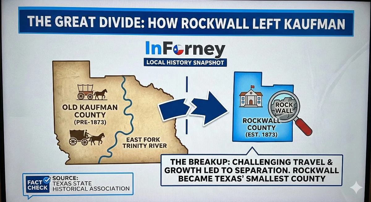 The History of the Rockwall/Kaufman County Split