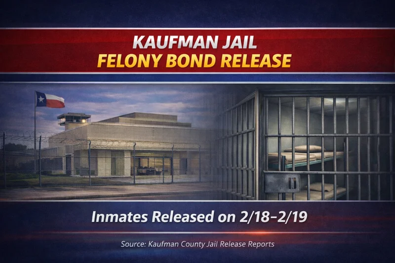 Kaufman Jail Release List- Which felony cases made bond?
