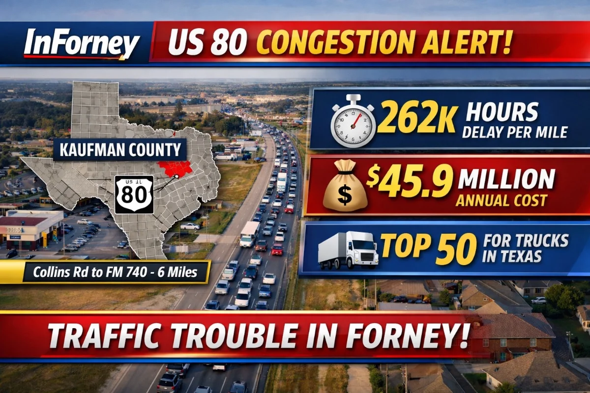 US Highway 80 Ranks Amongst Texas' Worst For Traffic