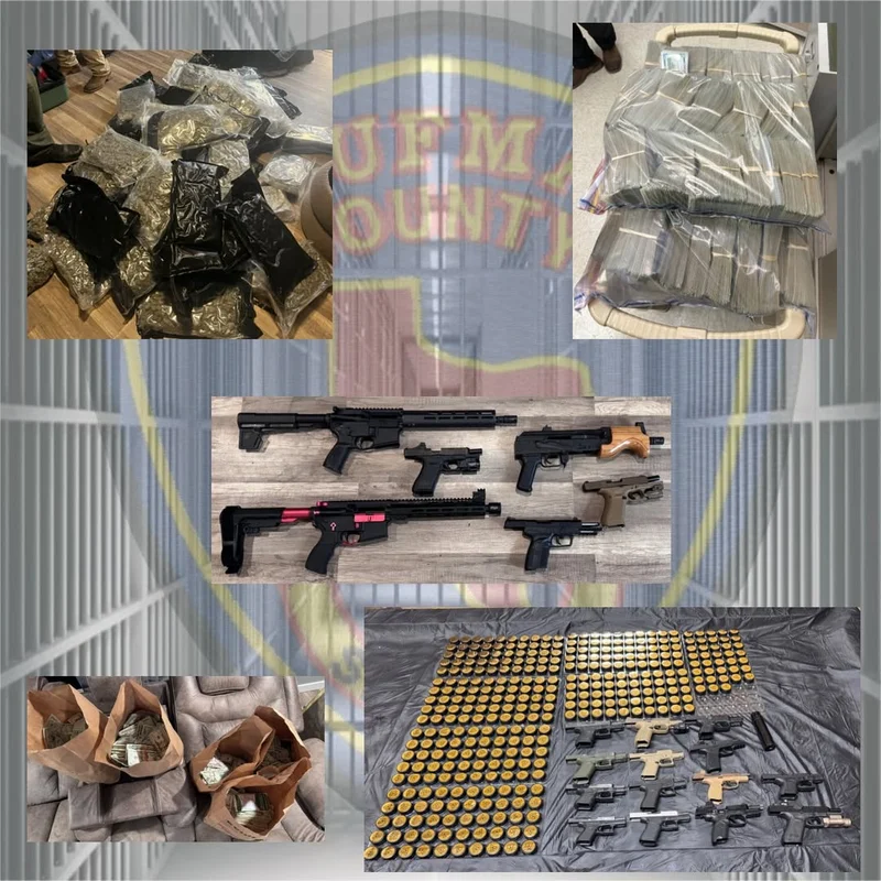 Significant Drug and Firearm Seizure in Terrell Following Stolen Vehicle Tip