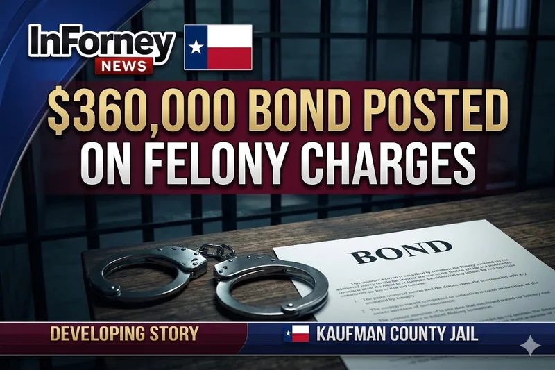 Terrell Man Released on $360,000 Bond Amid Serious Felony Charges