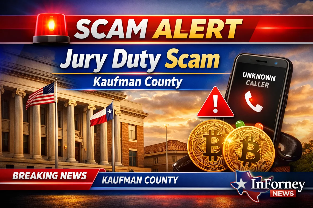 Beware: Jury Duty Scam Targeting Kaufman County Residents