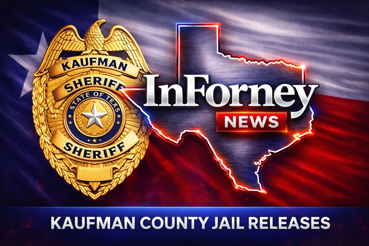 Kaufman County Jail Releases: March 13–16, 2026