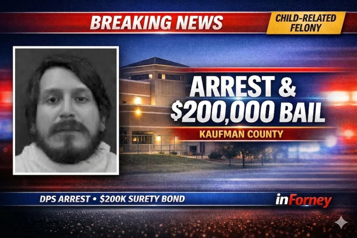 Shocking Child-Related Felony Lands Man in Kaufman County Jail, $200K Bond