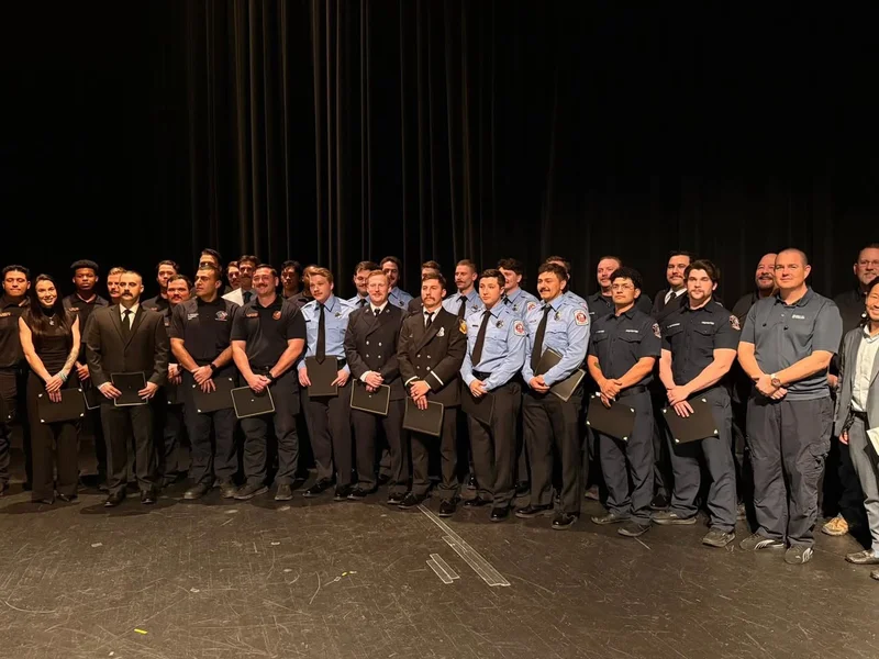Forney Firefighters Celebrate Graduation from Paramedic Program