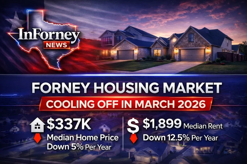 The Forney March 2026 Housing Report- Market Cools Off, Rents and Sales Prices Fall
