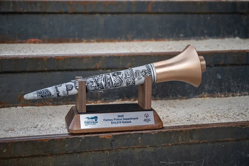 Forney Police Department Named Guardians of the Flame After Raising $10,000 for Special Olympics