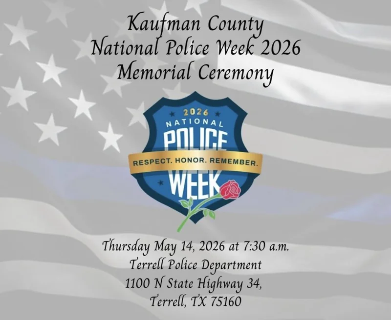 Kaufman County to Honor Fallen Officers During National Police Week Ceremony
