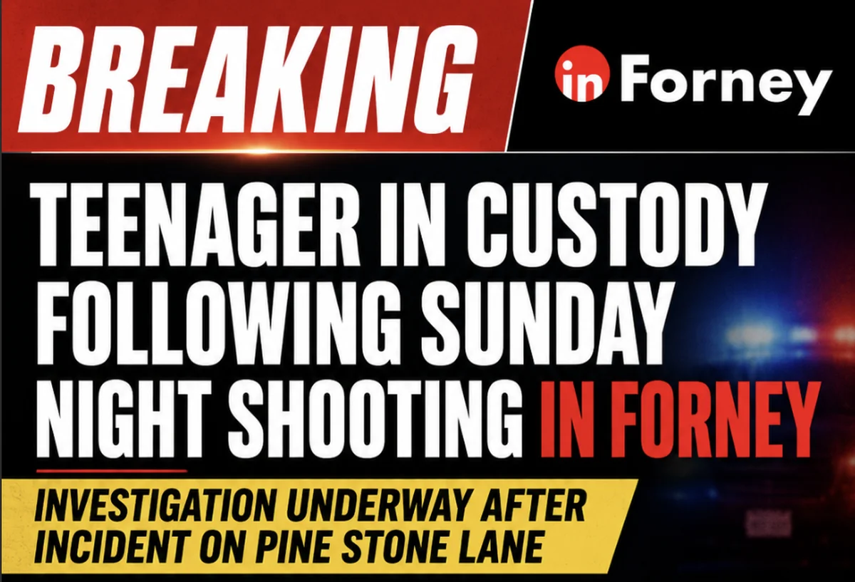 Teenager in Custody Following Sunday Night Shooting in Forney