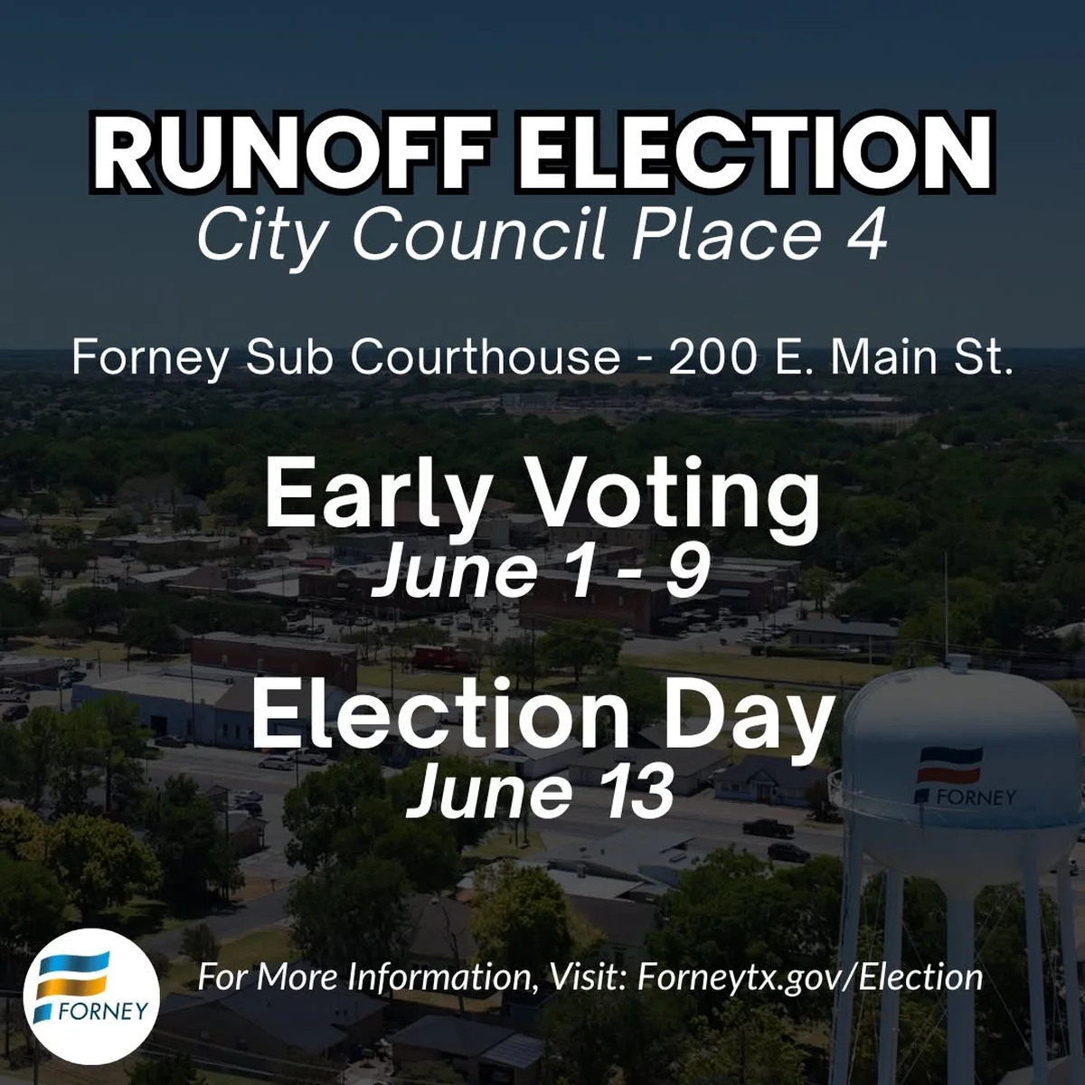Forney Voters Head to Polls: What You Need to Know for the City Council Place 4 Runoff