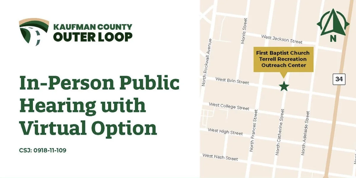 Kaufman County to Host Public Hearings on Proposed Outer Loop Project