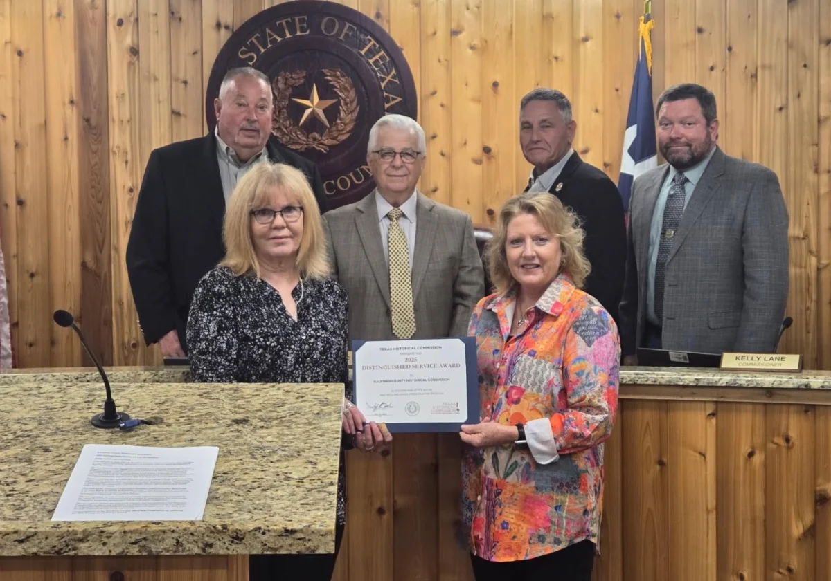 Kaufman County Historical Commission Honored with State Excellence Award