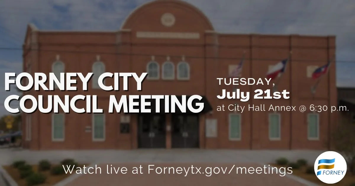 Forney City Council to Weigh Data Center Restrictions and Mulberry Park Upgrades