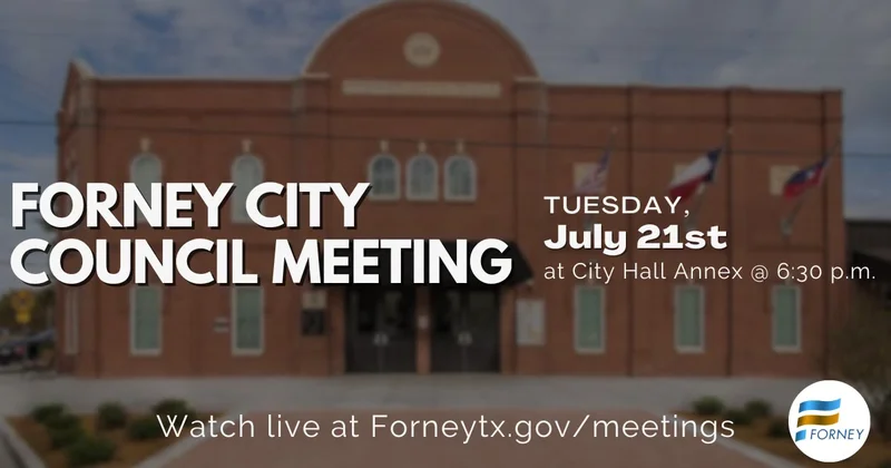 Forney City Council to Weigh Data Center Restrictions and Mulberry Park Upgrades