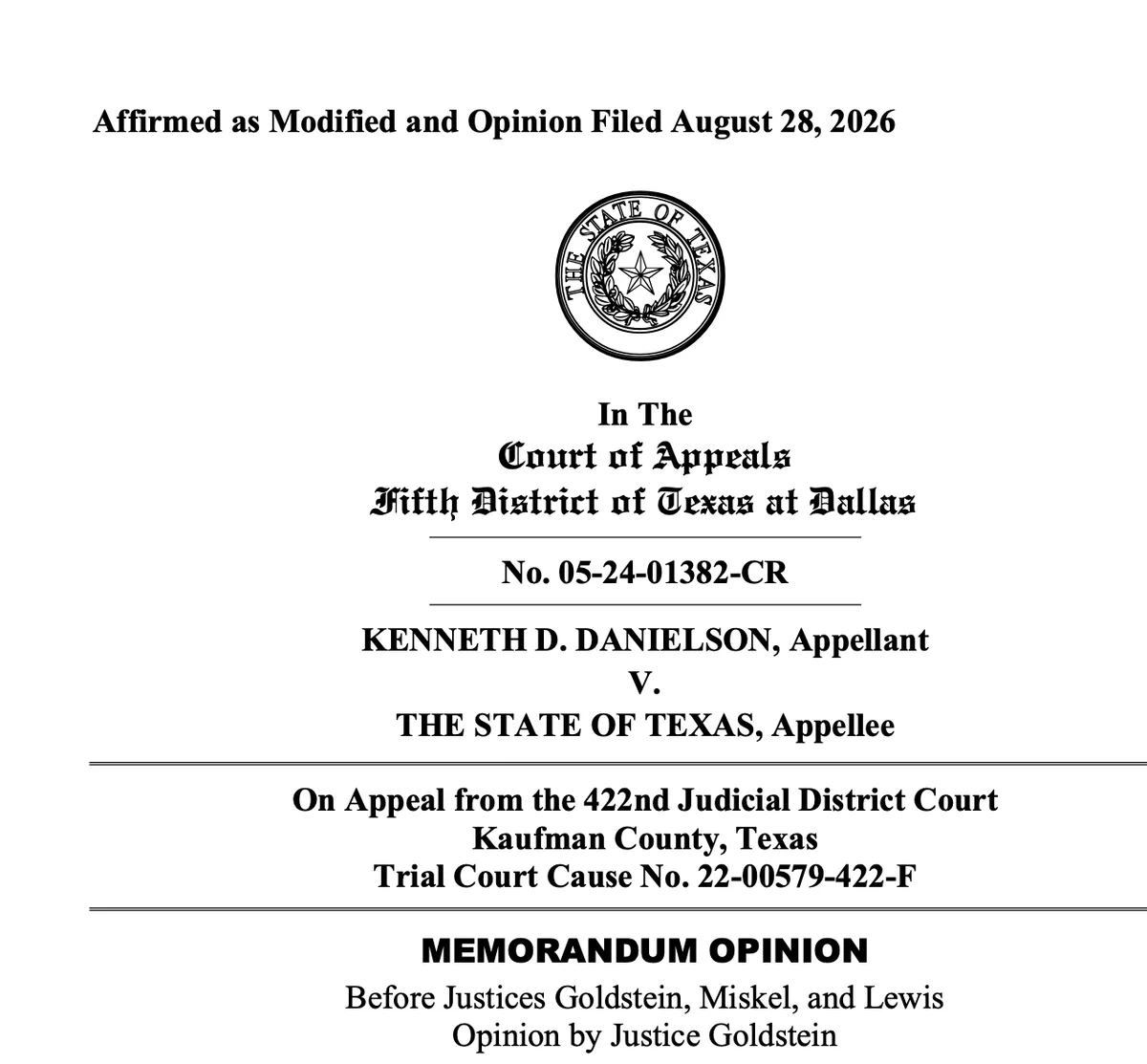 Life Sentence Upheld in Kaufman County Child Abuse Case
