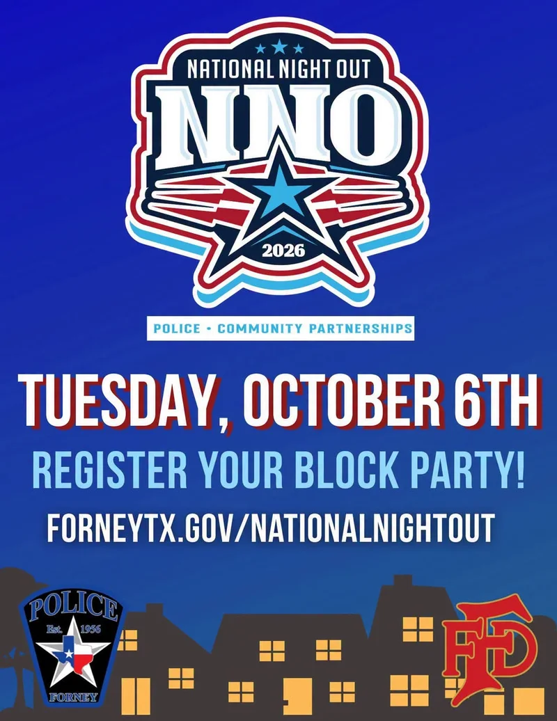 Forney Prepares for Annual National Night Out Celebration