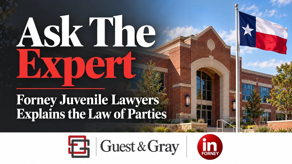 Your Child Was At A Crime Scene. Can They Be Arrested Under The Law Of Parties? Kaufman County Juvenile Lawyer Explains. 