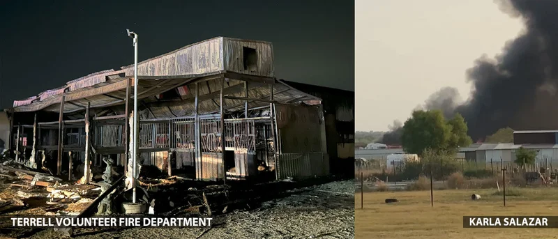Several horses perish in Kaufman County barn arena fire