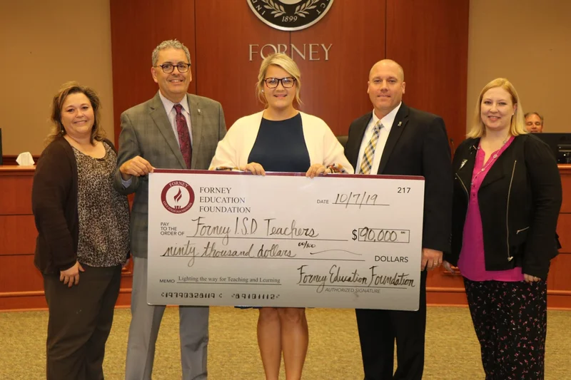 Forney Education Foundation presents $90,000 grant to Forney ISD teachers
