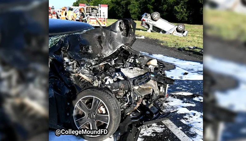 Three injured in fiery, two-vehicle rollover crash on Interstate 20