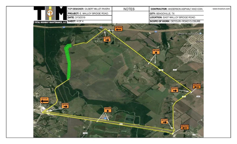 Portion of East Malloy Bridge Road in between Forney and Seagoville to be closed for approximately 36 days for re-construction