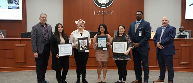 Forney ISD Students Receive TASA/TASB Art Awards, One Student Art Displayed In Governor's Office