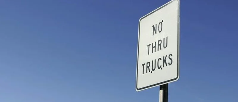 Public hearing on "No Thru Trucks" on County Roads 125, 255, 279, and 301