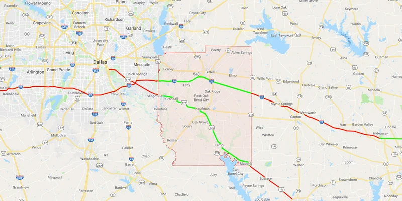 Report: Two Kaufman County traversing highways among Top 50 Most Dangerous in America