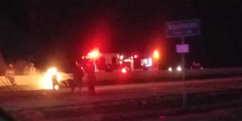 Eastbound U.S. Highway 80 closed at Dallas-Kaufman County line due to fiery crash