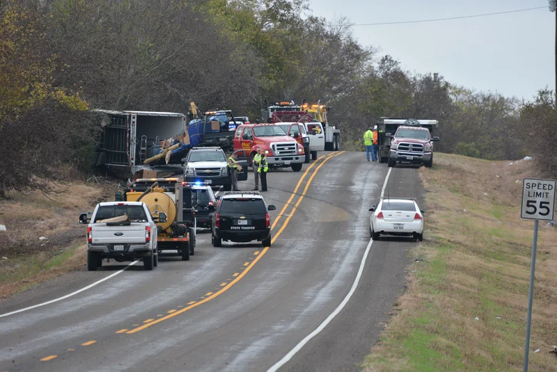 1 killed, 3 injured after 18-wheeler swerves to miss cow on SH 34