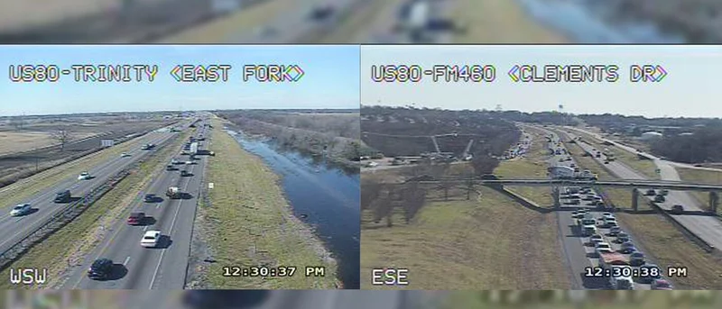 Delays westbound U.S. Highway 80 in Forney due to 18-wheeler crash, fuel spill cleanup