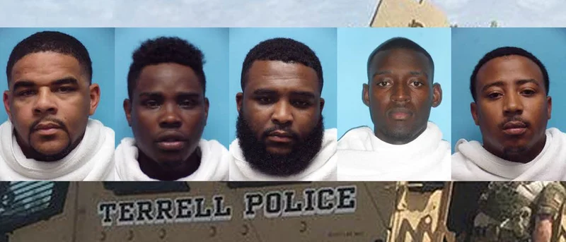 Simultaneous DEA, TPD, KCSO, SWAT drug raids in Terrell and Forney areas net five arrests, cocaine, and firearms