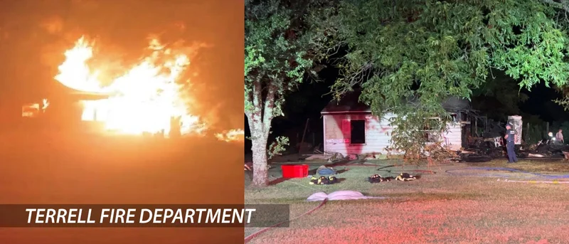 Multiple area fire departments respond to residential structure fire in Poetry