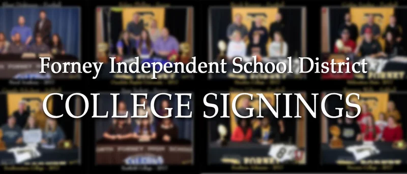 Forney ISD Student Athletes Sign College Letters of Intent
