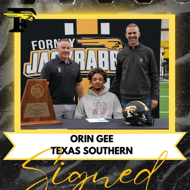 Congratulations to the Student Athletes from Forney High School who signed to compete at the next level this month!