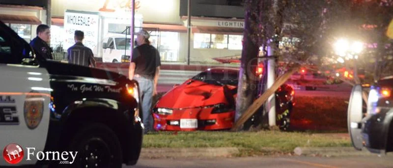 Vehicle strikes utility pole on West Moore Avenue, small outage at nearby businesses
