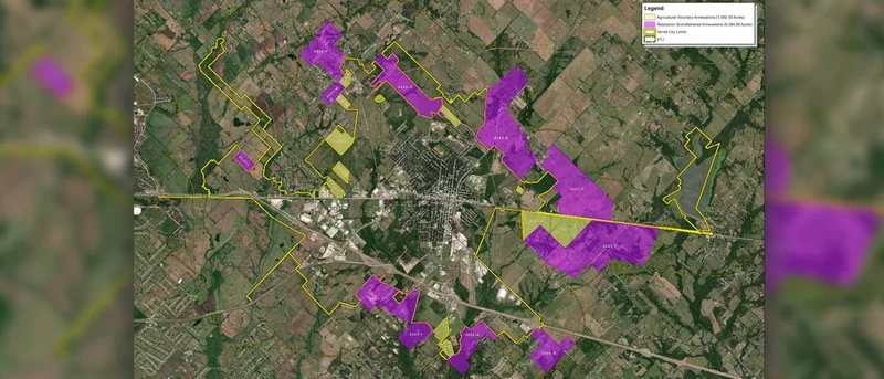 City of Terrell schedules public hearings for proposed annexation of approximately 7,300 acres