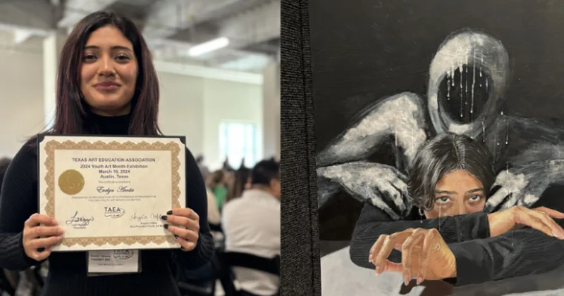 North Forney High Senior Receives Texas Art Education Association Award