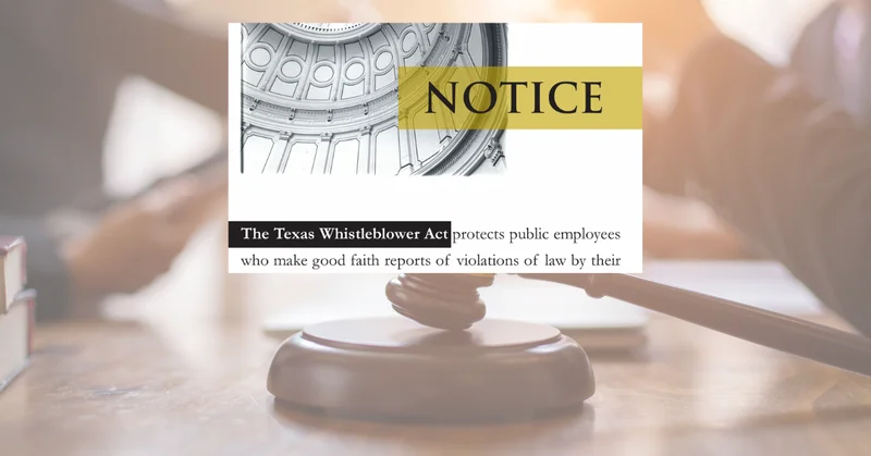 Lawsuit Filed Against Balch Springs Alleging Texas Whistleblower Act