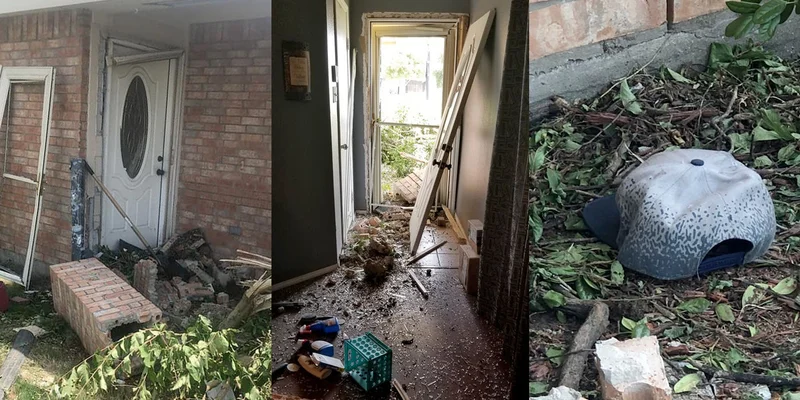 Vehicle sought after slamming into Heartland home, fleeing scene